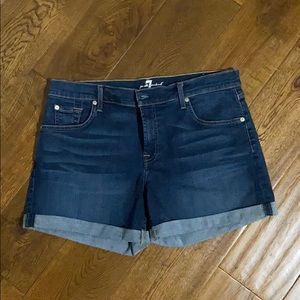 7 for all man kind size 30 shorts